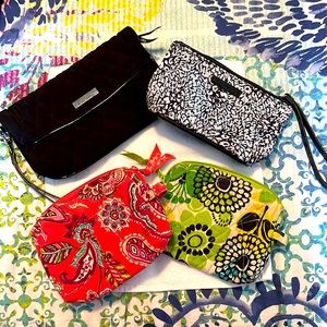 Vera Bradley Cosmetic Bags - Set of 4